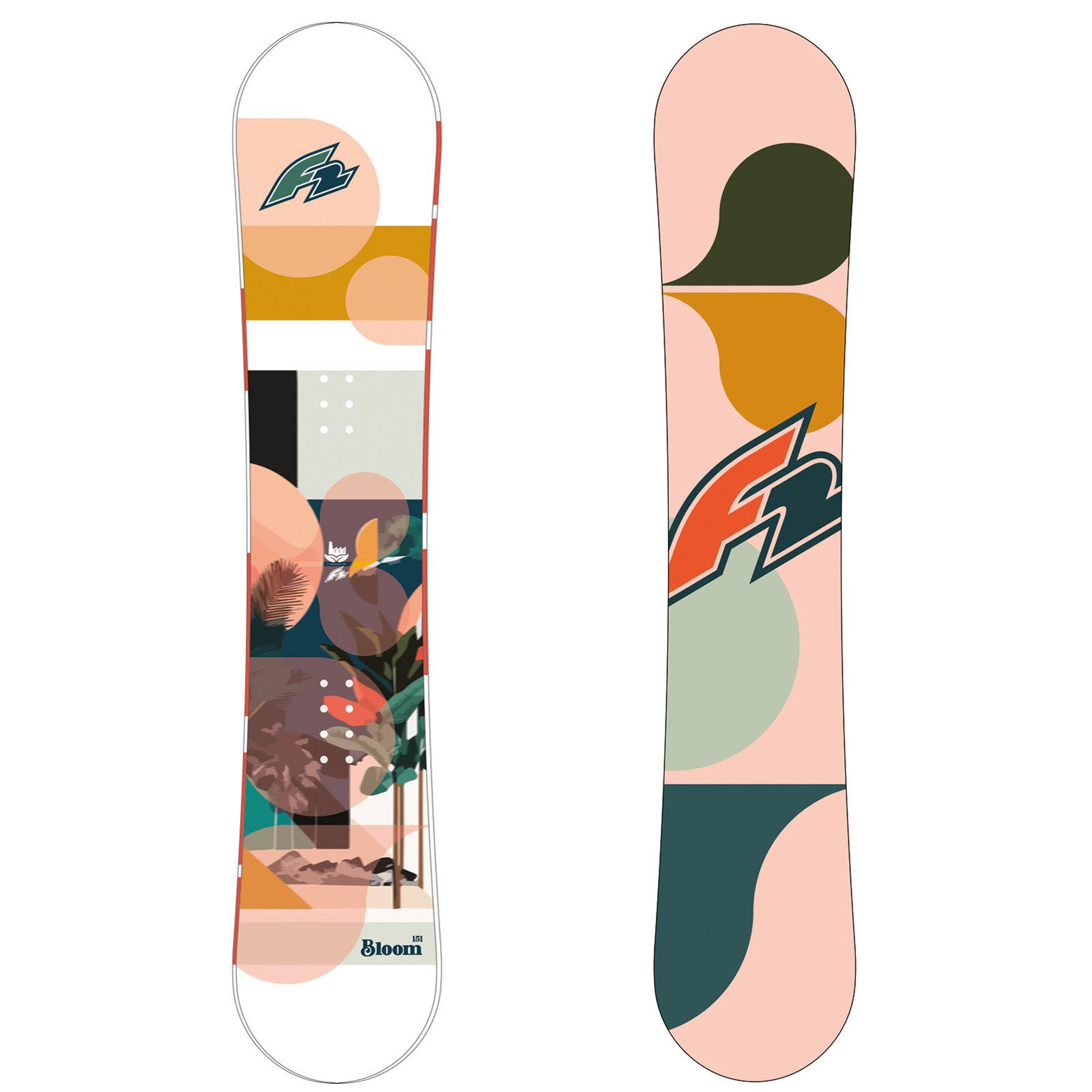 Snowboard F2 Junior Snowboard Bloom - Rookie Girl Freeride/Freestyle 130 cm Apr