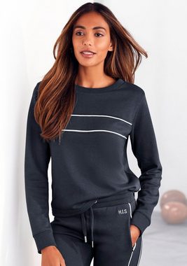 H.I.S Sweatshirt mit Piping auf der Brust, Loungeanzug