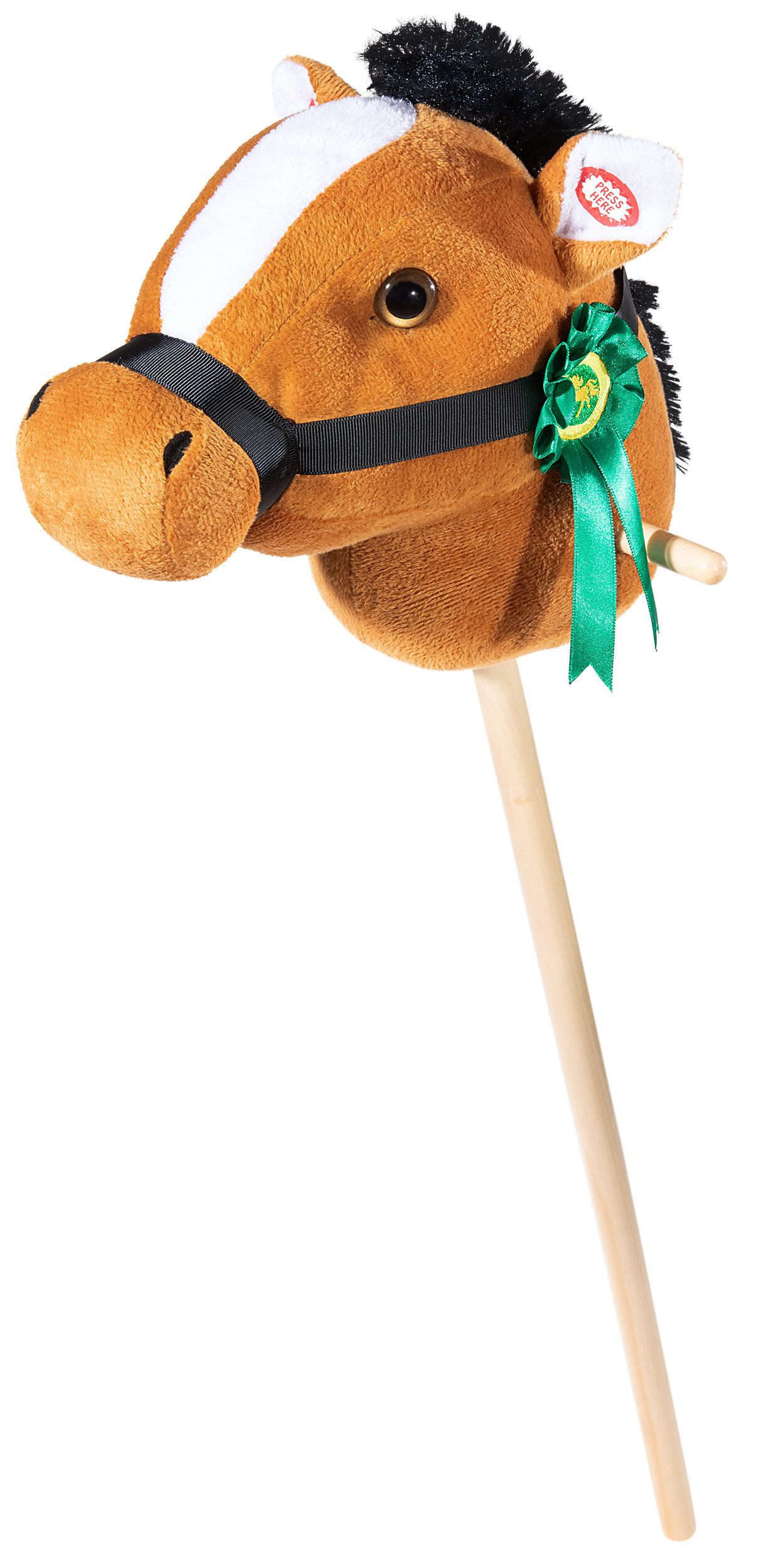 Heunec® Steckenpferd mit Plakette, hellbraun, mit Sound