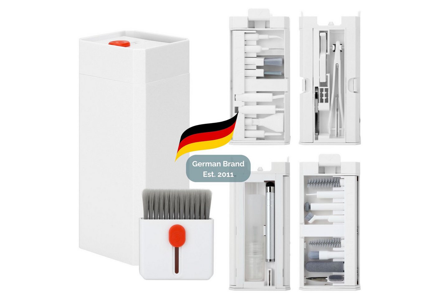 Cadorabo Reinigungs-Set Elektronik Reinigungsset, (Set, 32-St., 32-teilig), Elektronik Reinigungsset Reinigungsstift & Bürsten Bildschirmreiniger