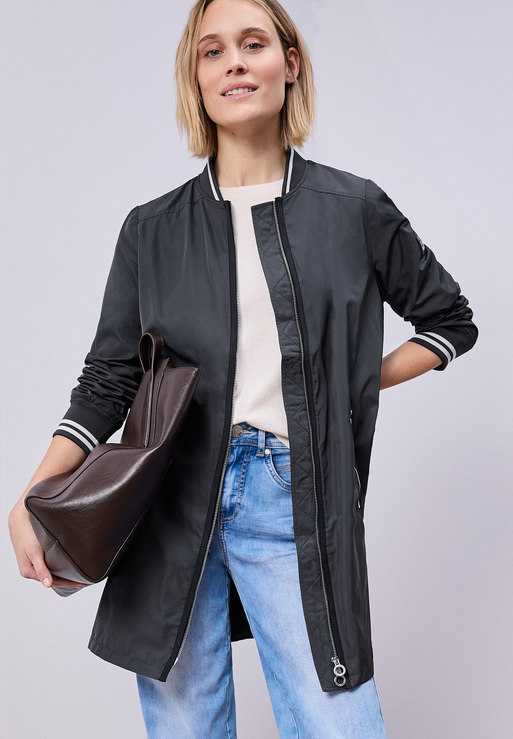 STREET ONE Blouson mit 2-Wege Reißverschluss günstig online kaufen