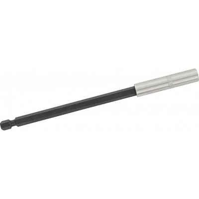 Triuso Bithalter magnetisch 150 mm extra lang 1/4" Edelstahl, Sechskant-Schaft mit Einkerbung