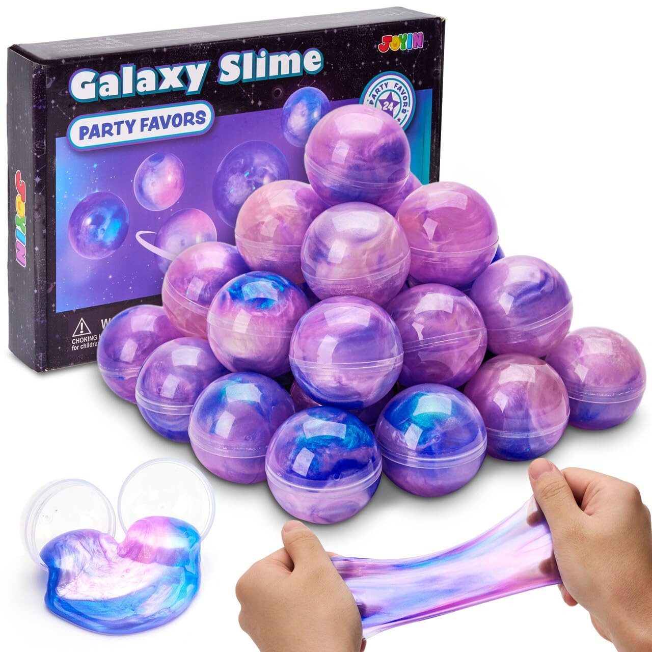 JOYIN Knete JOYIN 24 Pack Slime Kit(Rosa), Galaxy Slime Ball Slime Set