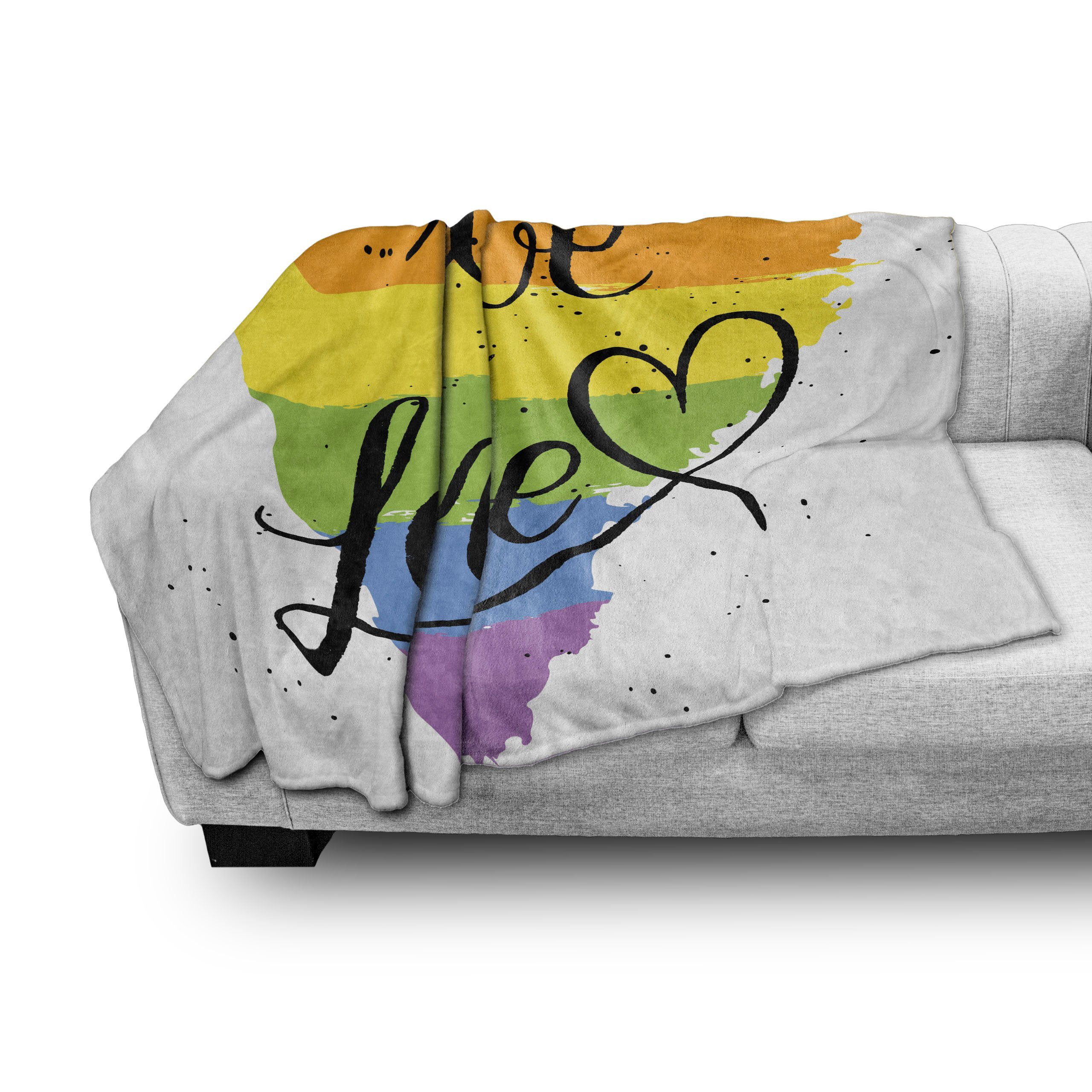 Wohndecke Gemütlicher Plüsch Außenbereich, Liebe Abakuhaus, ist den für Innen- Kunst LGBT Liebe Stolz und