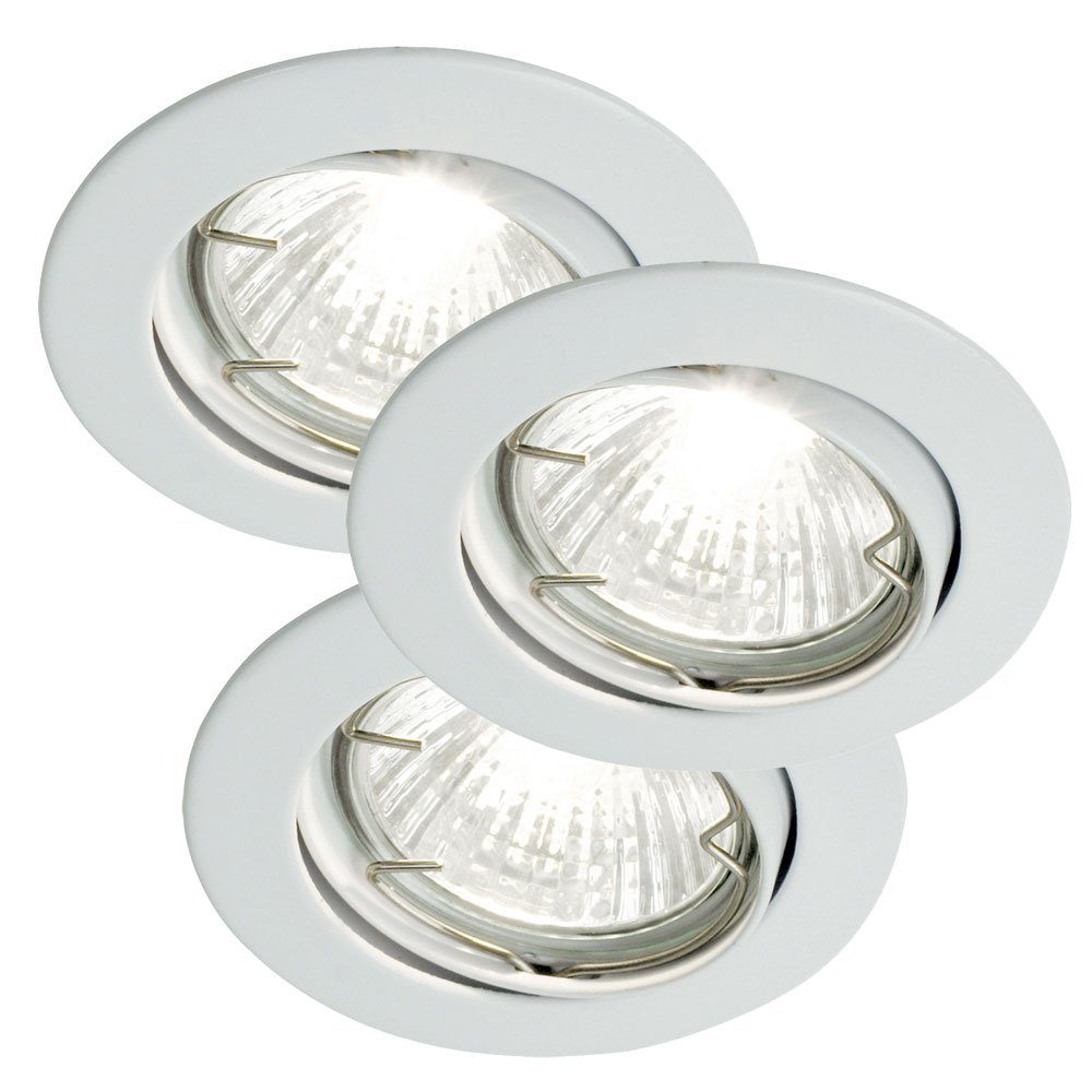 rund etc-shop Einbaustrahler Einbaustrahler, Deckenlampe Einbaulampe weiß Leuchtmittel inklusive, LED nicht Einbauleuchte