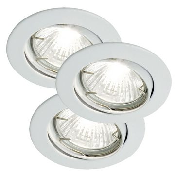 etc-shop LED Einbaustrahler, Leuchtmittel nicht inklusive, Einbauleuchte Deckenlampe weiß Einbaulampe rund Einbaustrahler