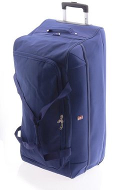 GLADIATOR Reisetasche mit Rollen - JUMBO - 80 cm - 104 Liter - Rollentasche, Trolleytasche, Gewicht: 2,8 kg, Trolley-Reisetasche Sporttasche - blau