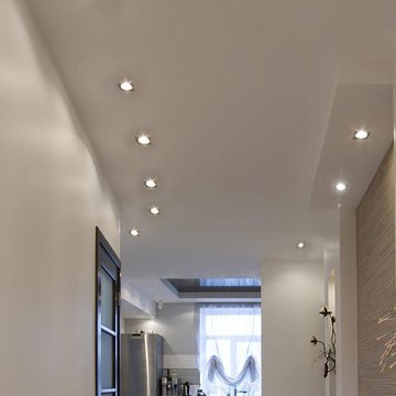 etc-shop LED Einbaustrahler, LED-Leuchtmittel fest verbaut, Warmweiß, 8er Set LED Decken EInbau Strahler Leuchten Wohn Arbeits Zimmer