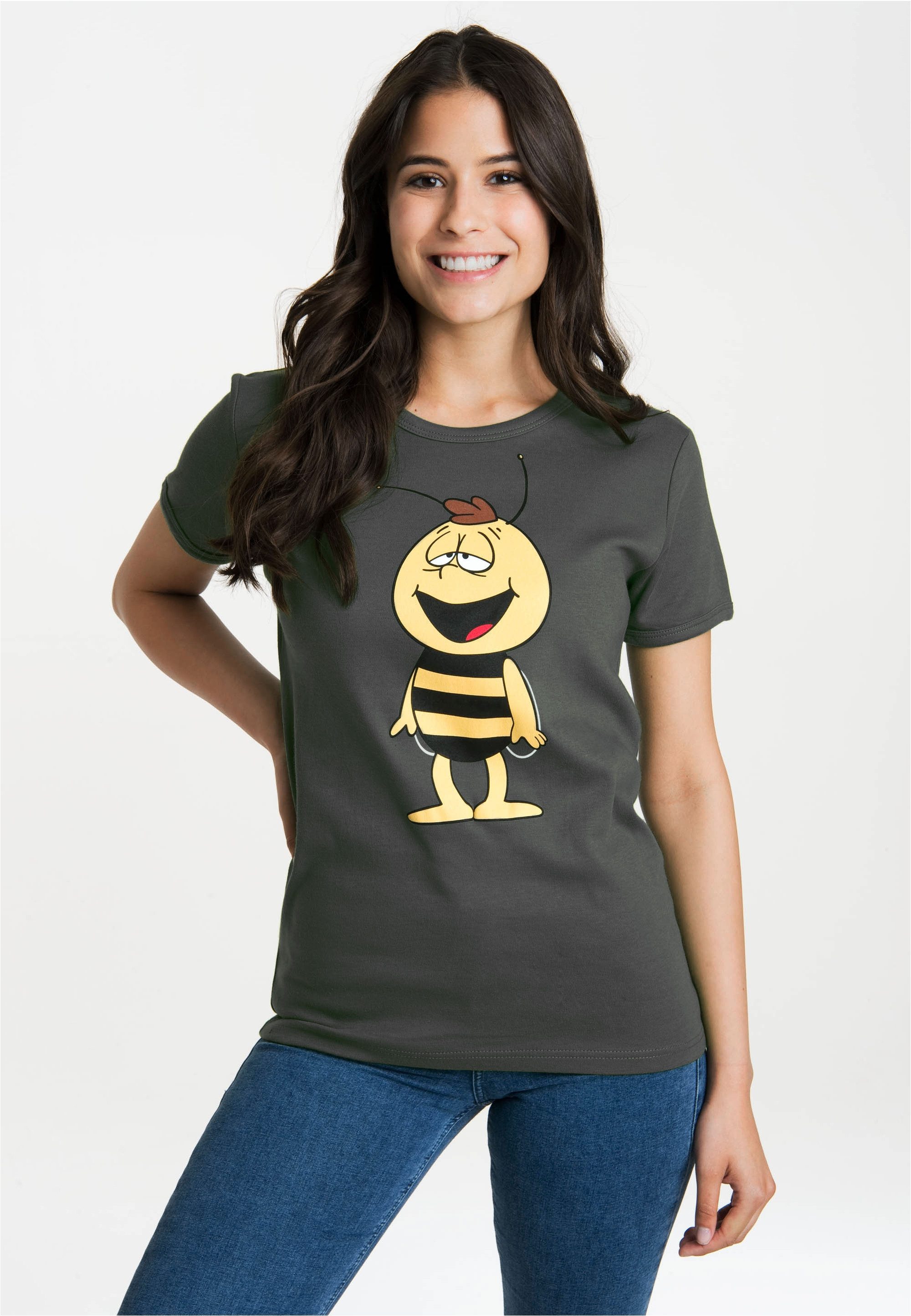 LOGOSHIRT T-Shirt Die Biene Maja - Willi mit coolem Print