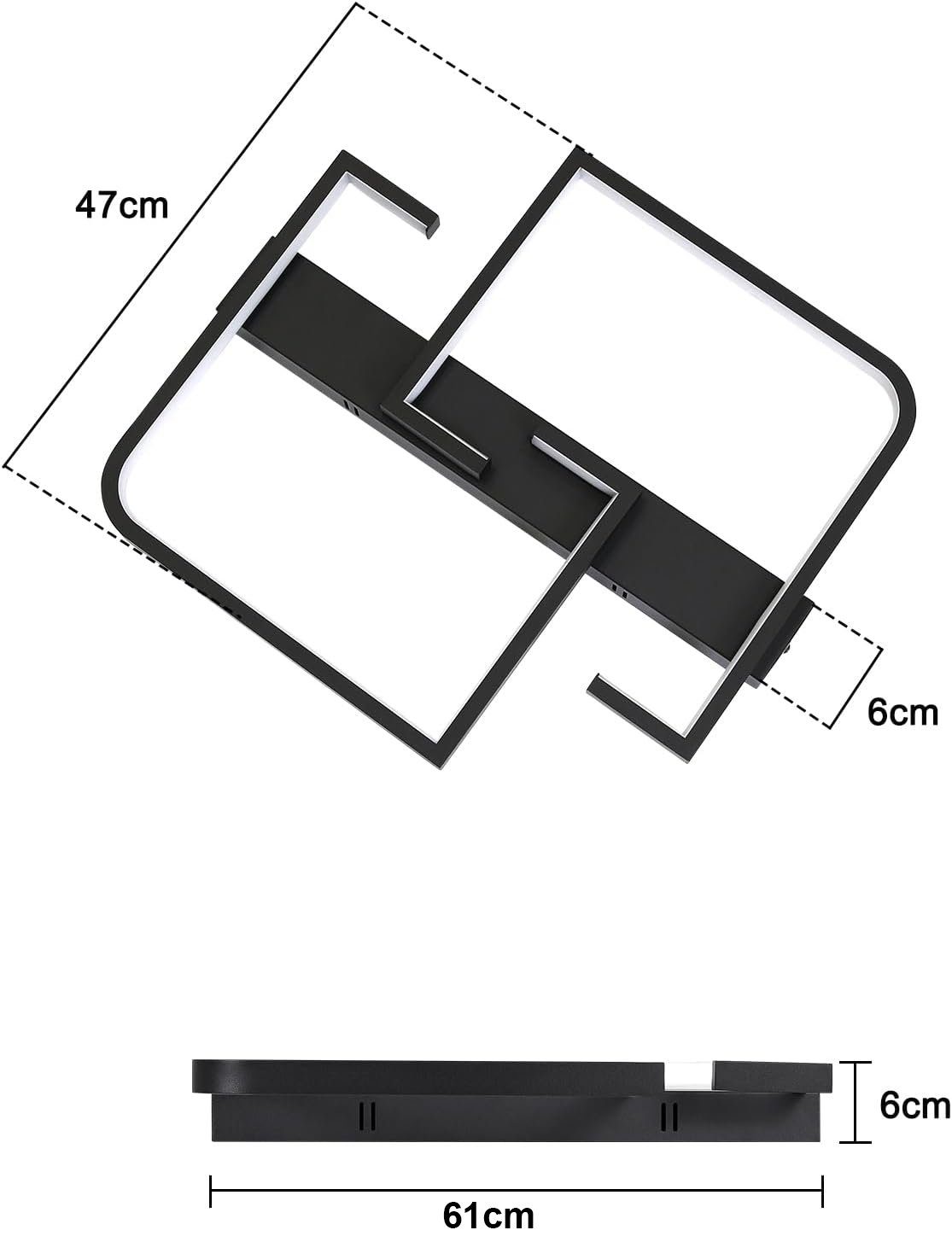 ZMH LED Deckenleuchte Deckenlampe Modern für Schlafzimmer Flur, Hochwertige günstig online kaufen