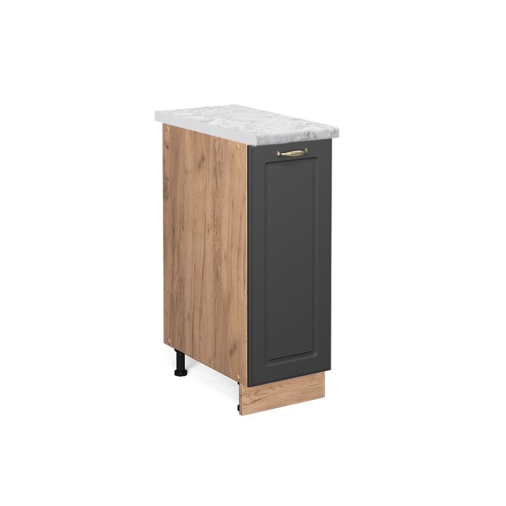 Vicco Apothekerschrank Fame-Line Anthrazit-Gold/Goldkraft Eiche 30 cm AP Ma günstig online kaufen
