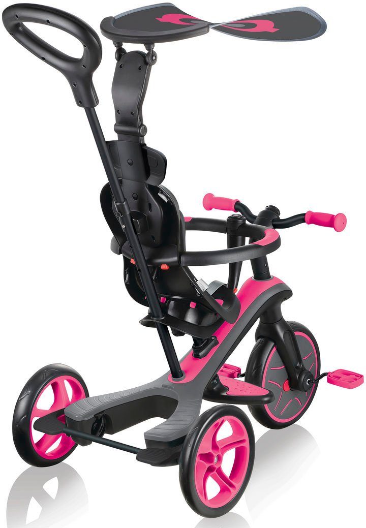 EXPLORER sports pink 4in1 Dreirad & authentic Globber toys TRIKE