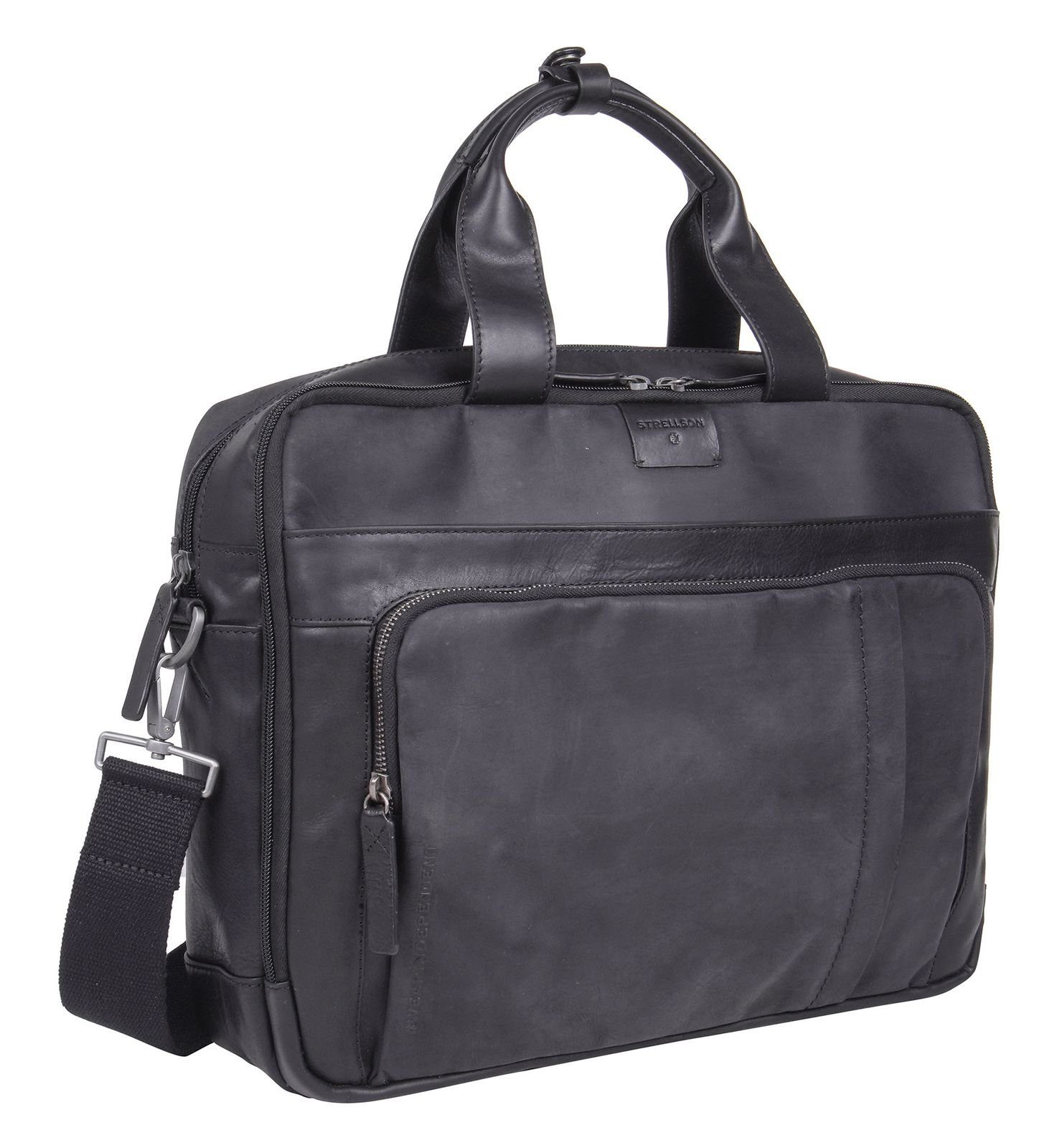 Strellson Henkeltasche Charles Briefbag, aus echtem Leder