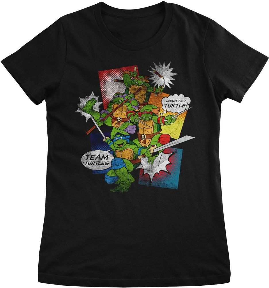 Teenage Mutant Ninja Turtles T-Shirt TMNT Comics Girly Tee