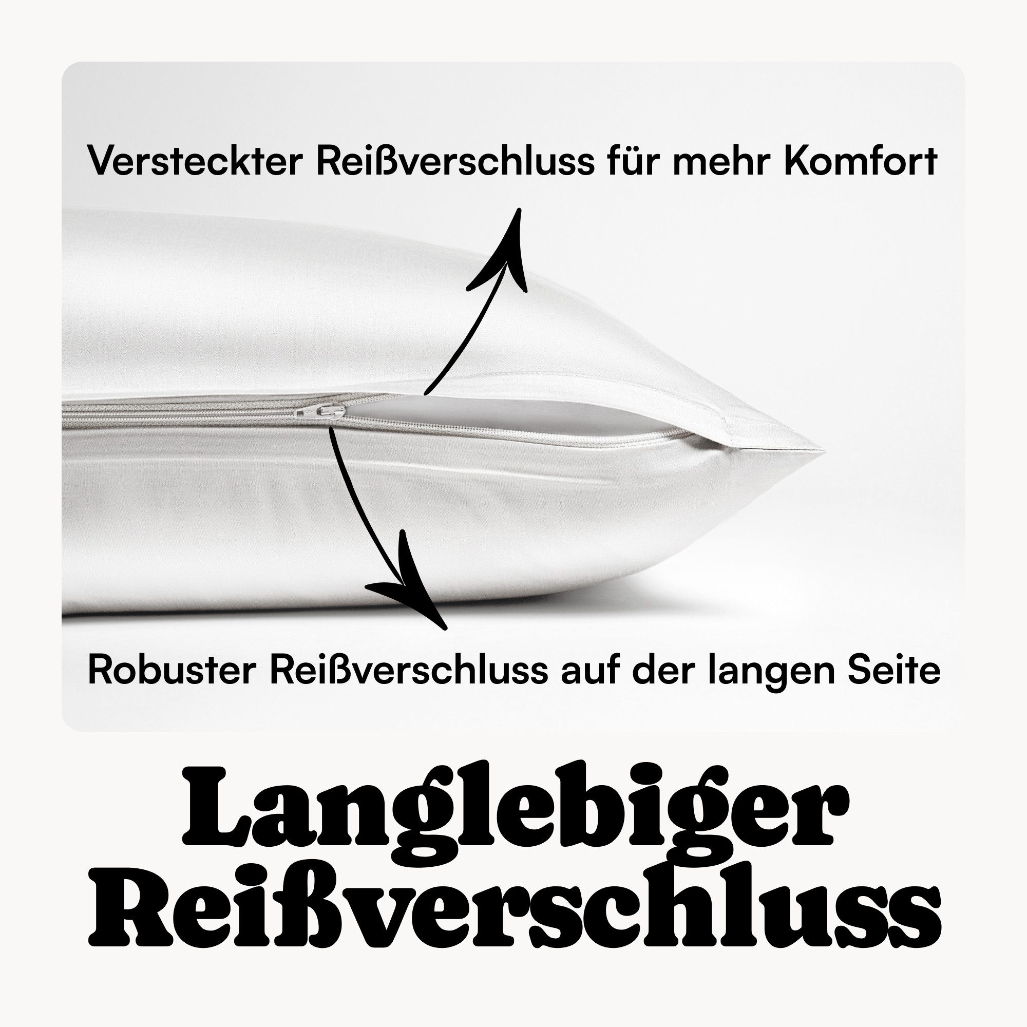 Seralino Bettwäsche Set in Gr. 135x200, 155x220, 200x200 cm, 100% Lyocell (Tencel), Besonders weich & atmungsaktiv – aus natürlichen Eukalyptusfasern – Bild 5 von 5
