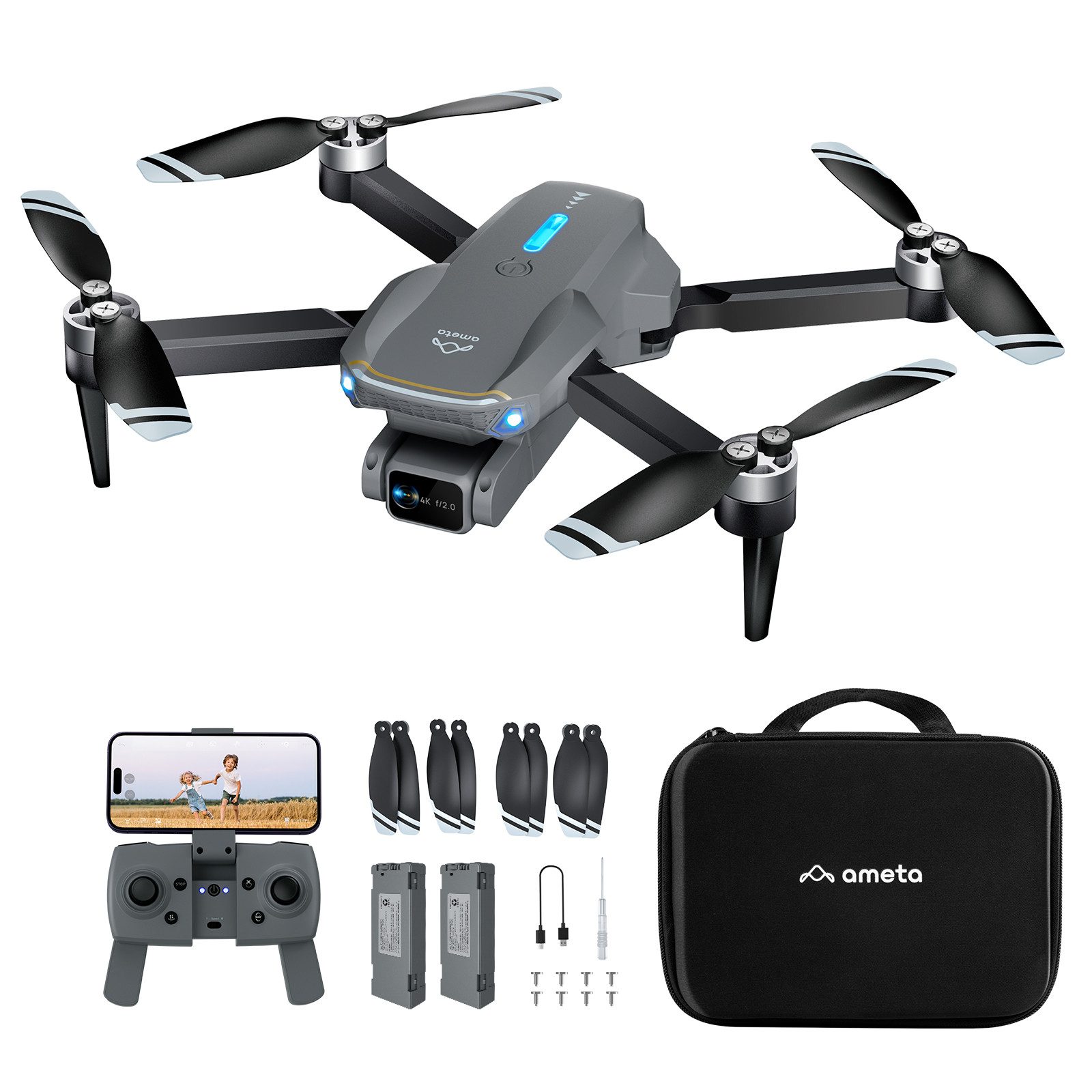4K FPV 36 min Flugzeit Bürstenloser Motor für Erwachsene Anfänger Drohne