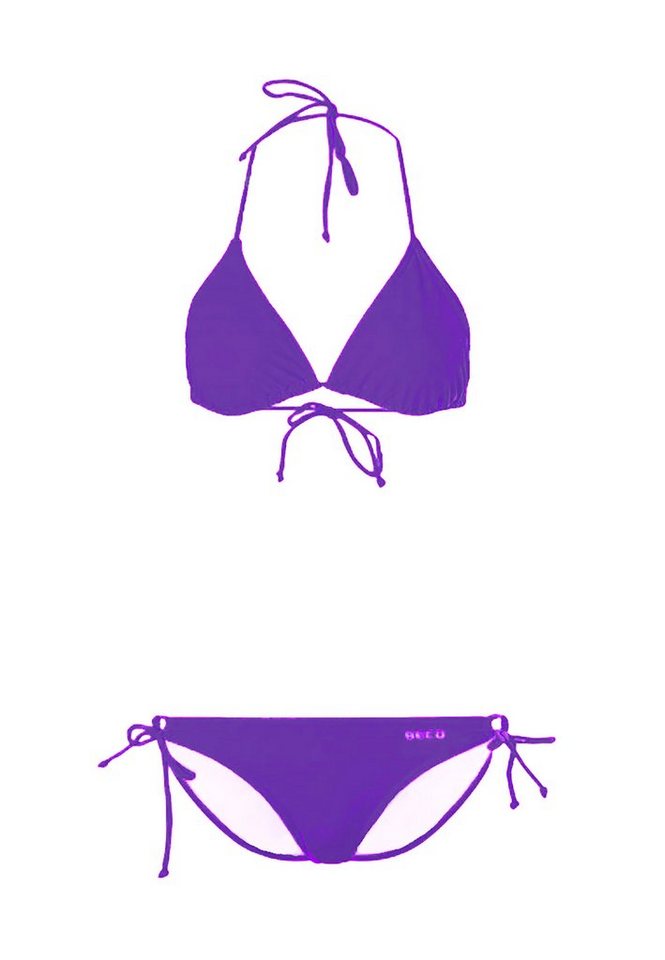 Beco Beermann Triangel-Bikini-Top BECO-Basic Side Tie Triangle Bikini  (2-St), in modischen Farben