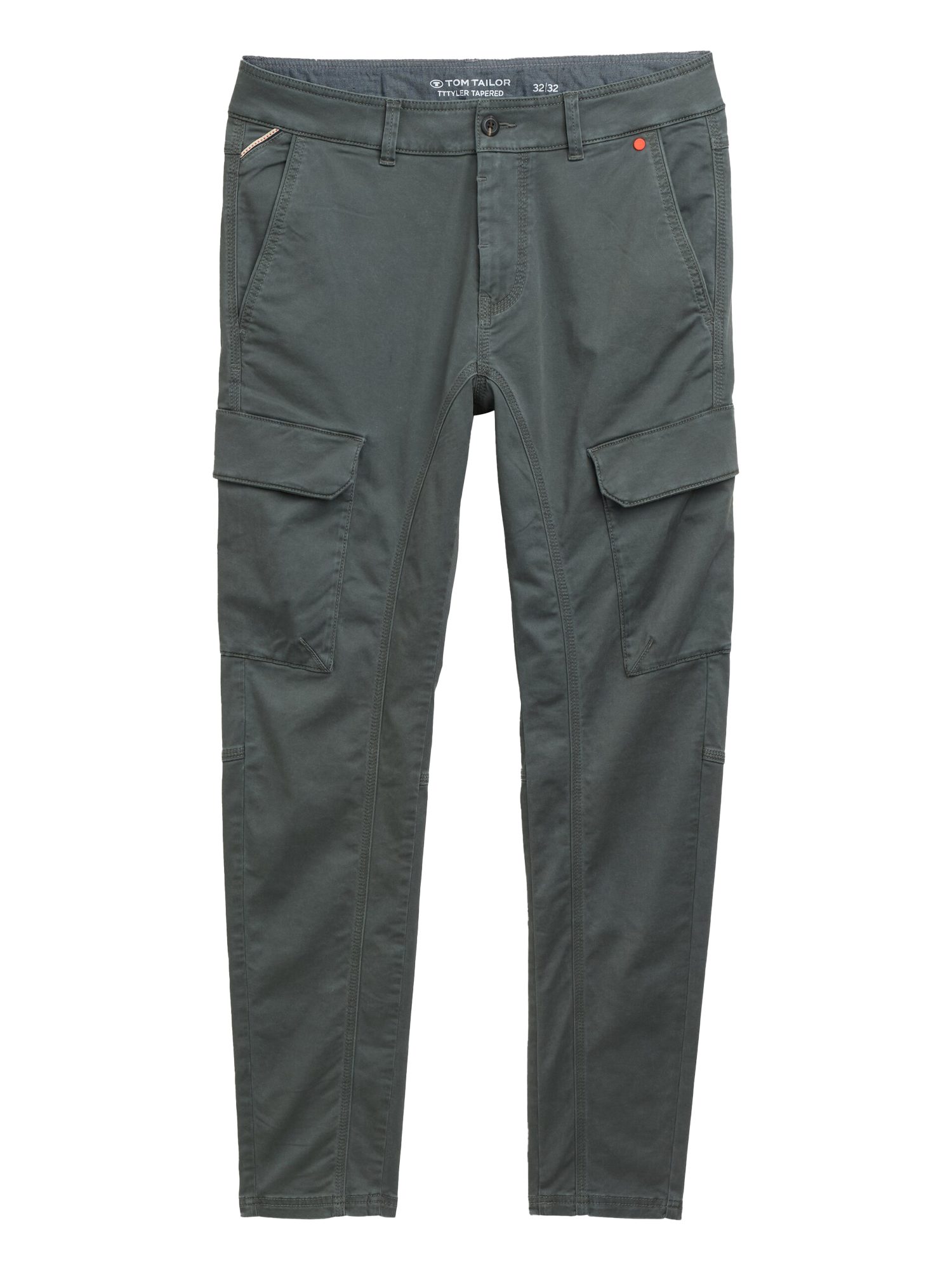 TOM TAILOR Stoffhose H schwarz,Casual,Baumwolle,Unifarben,Tapered Fit,Mittel
