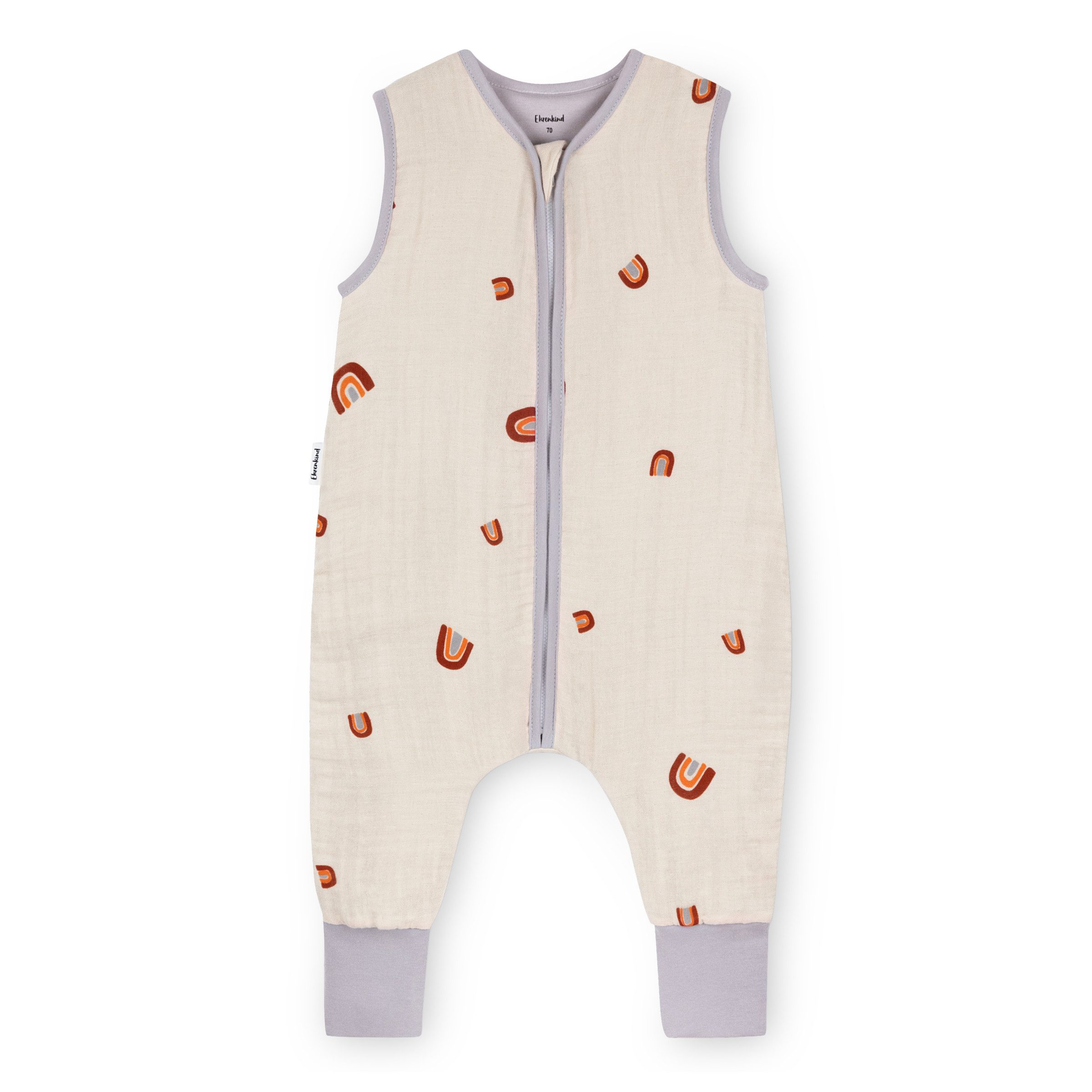 Babyschlafsack aus Musselin, Premium Schlafsack mit Füßen