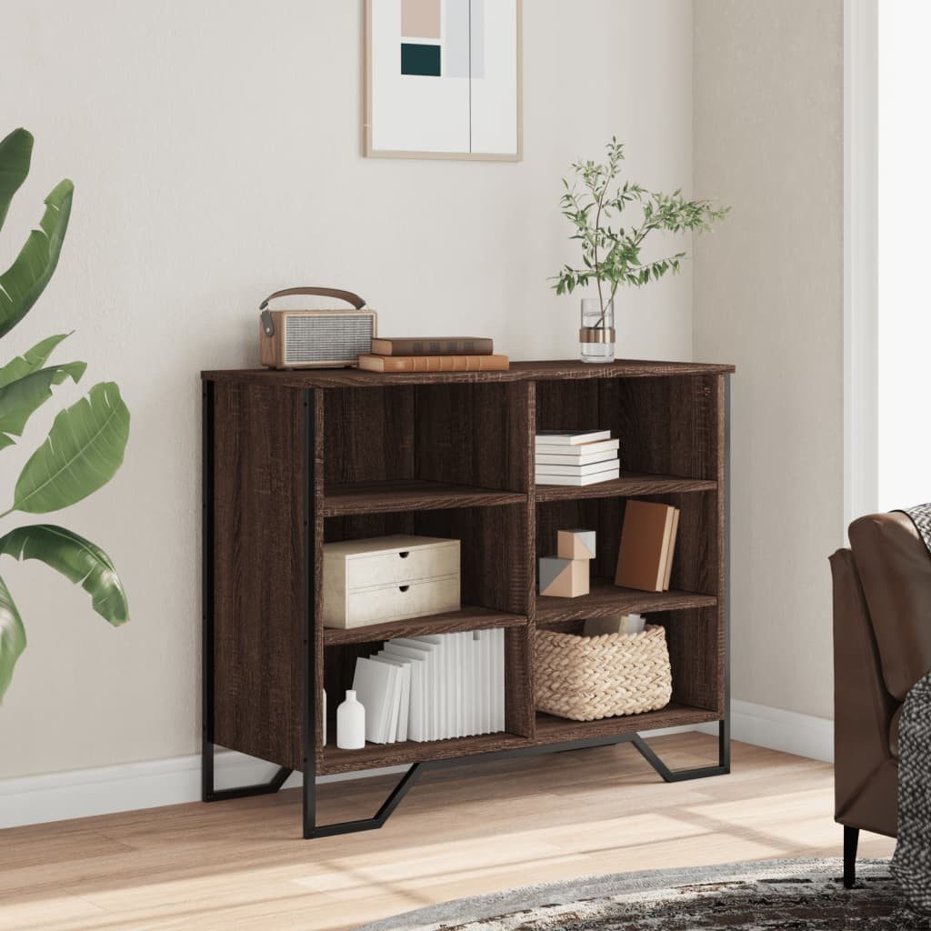 vidaXL Sideboard Sideboard Braun Eichen-Optik 91x35,5x74,5 günstig online kaufen
