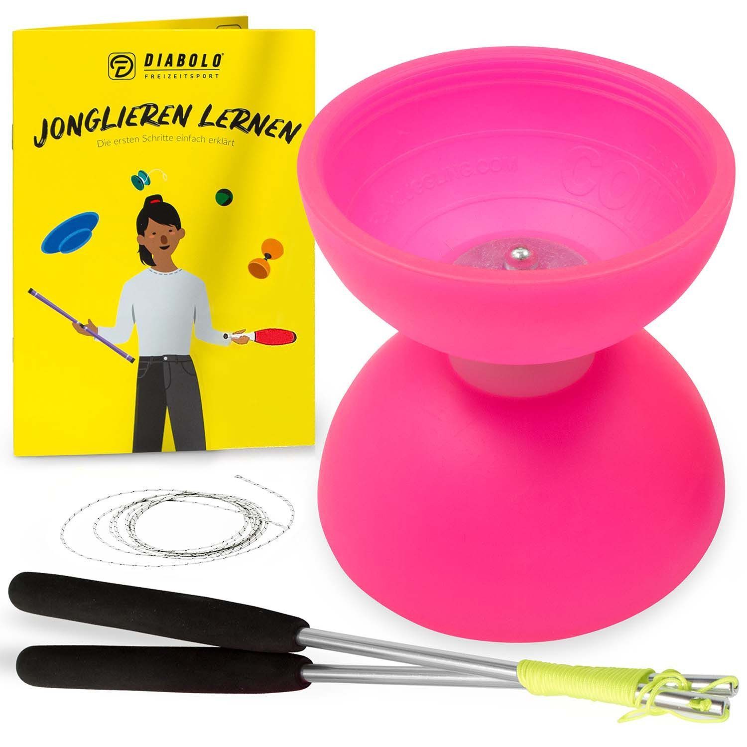 Diabolo Set UV Comet - inkl. Alu-Handstäben, Ersatzschnur, Anleitung