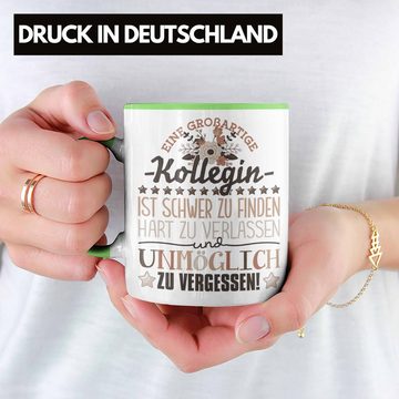 Trendation Tasse Trendation - Kollegin Abschied Tasse Abschiedsgeschenk Spruch Kollegin