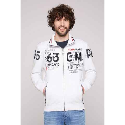 CAMP DAVID Hoodie mit Label-Applikationen