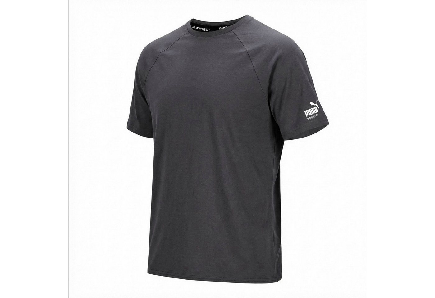 PUMA Workwear T-Shirt Herren Shirt aus 100% Baumwolle - Robustes und Atmungsaktives Gewebe Bequeme Passform - Rundhals - Für Handwerk Logistik und Werkstatt