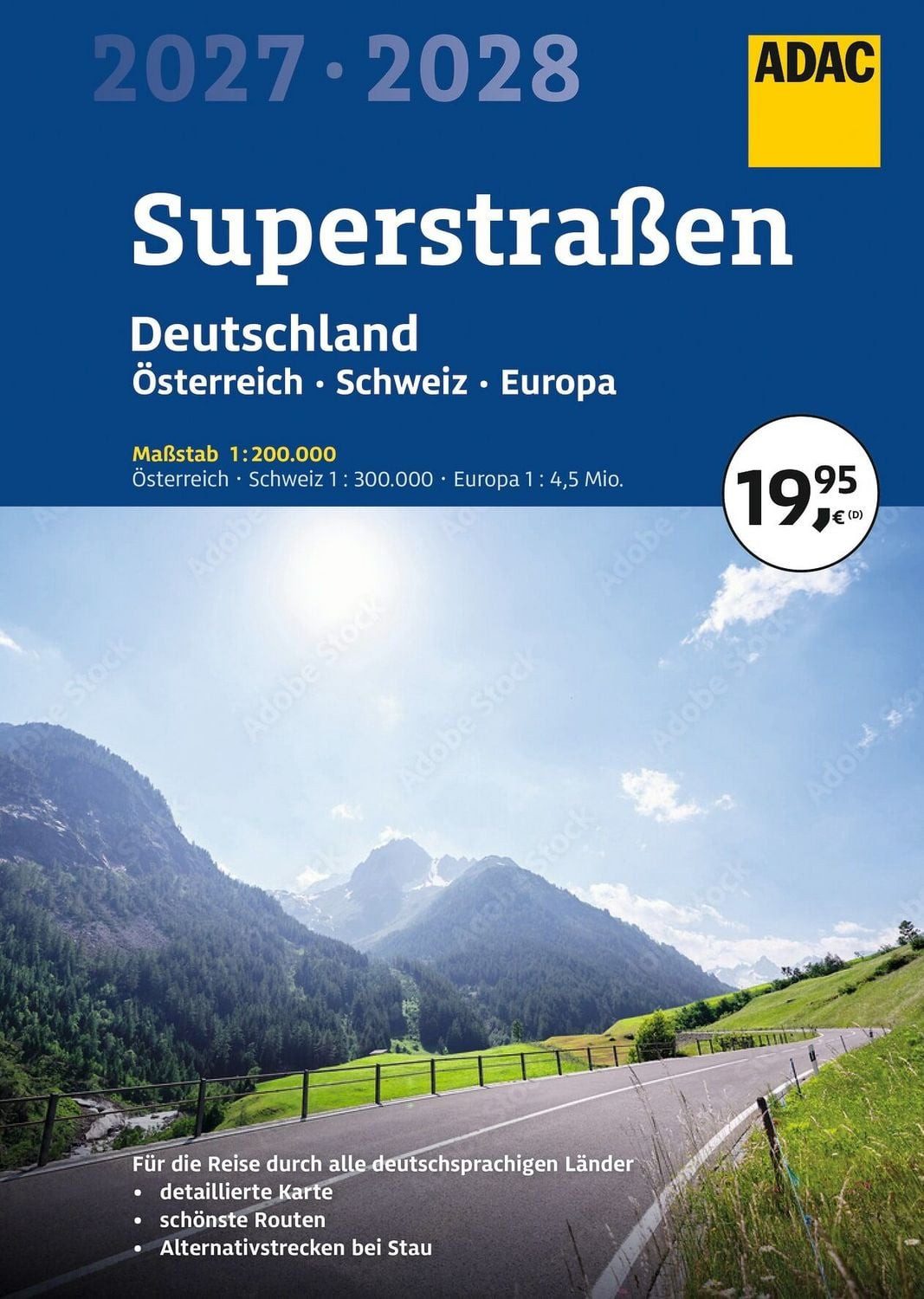 ADAC Superstraßen Autoatlas 2027/2028 Deutschland 1:200.000, Österreic / diverse