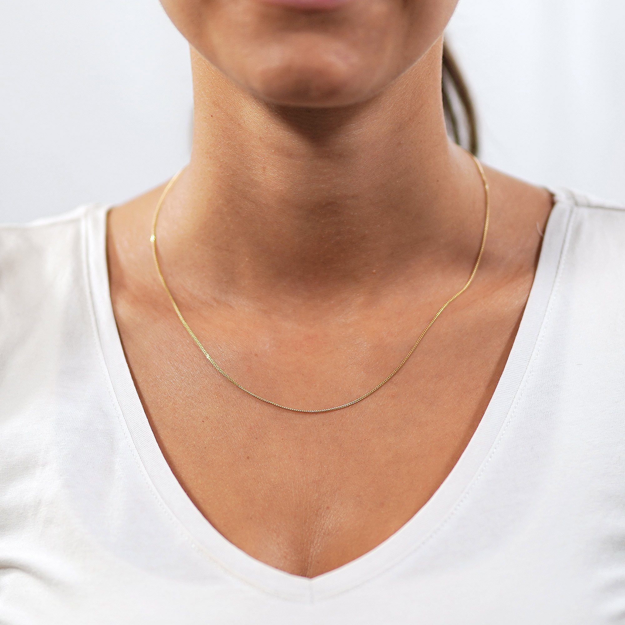 trendor Panzerkette Feine Panzerkette 14 Karat günstig online kaufen