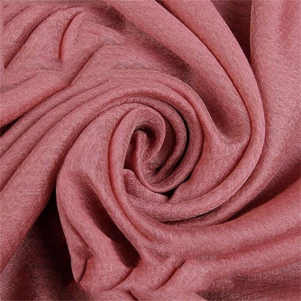 rosa Einfarbiger Mode, Sonnenschutzschal Halstücher Damen L.Ru Halstuch Dekorativer Schal UG