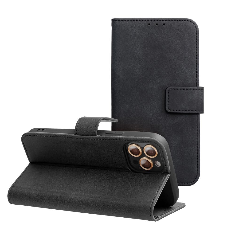 COFI 1453 Handyhülle Tender Tasche für XIAOMI Redmi Note 15 Pro 4G Schwarz Rundum 6,77 Zoll, Fein strukturiertes Kunstleder für einen eleganten Look