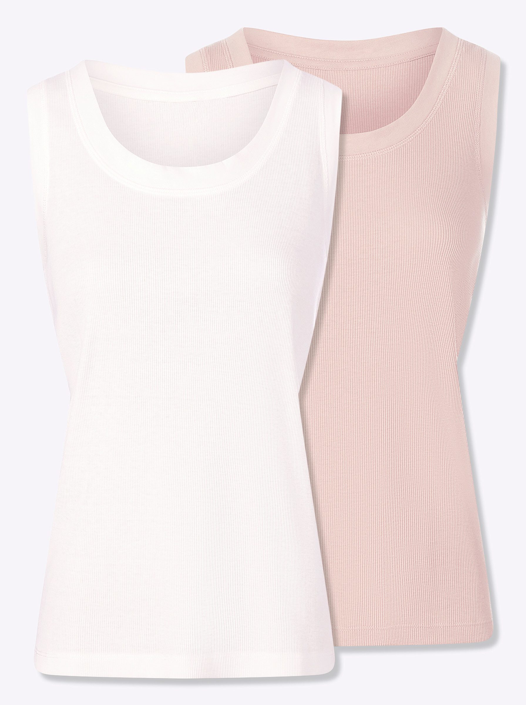 heine Shirttop Doppelpack Tops Ärmellos (2-tlg)