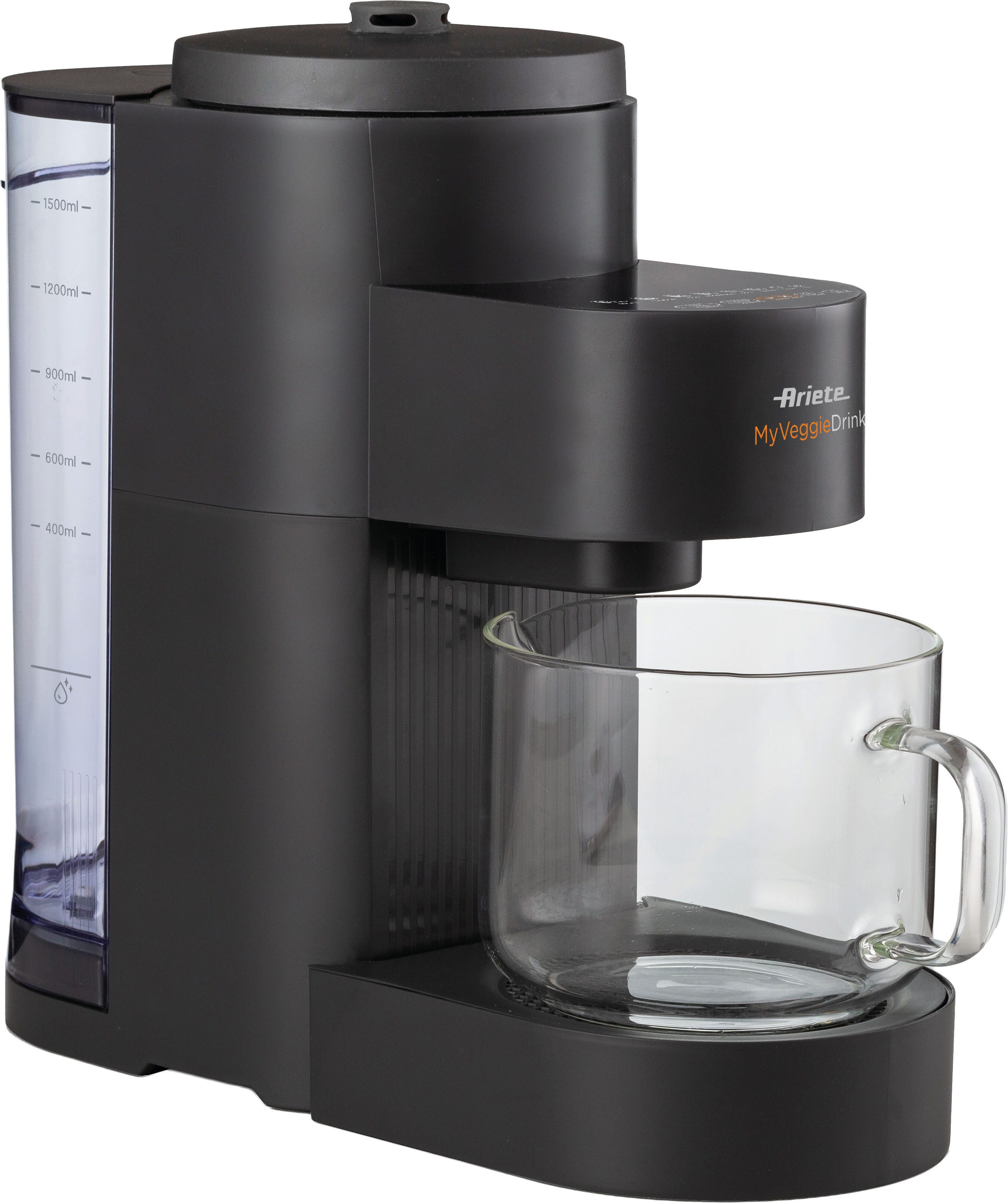 Ariete Entsafter My VeggieDrink, 1200 W, Pflanzenmilch-, Milchshake-Zubereiter und Entsafter in Einem, 1,5 L