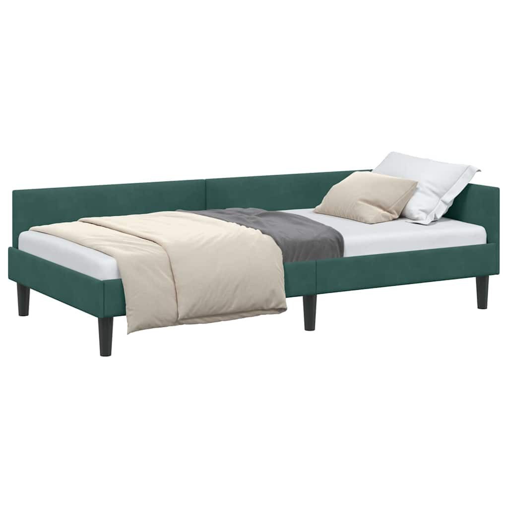 vidaXL Bett Eckbettgestell Dunkelgrün 80 x günstig online kaufen