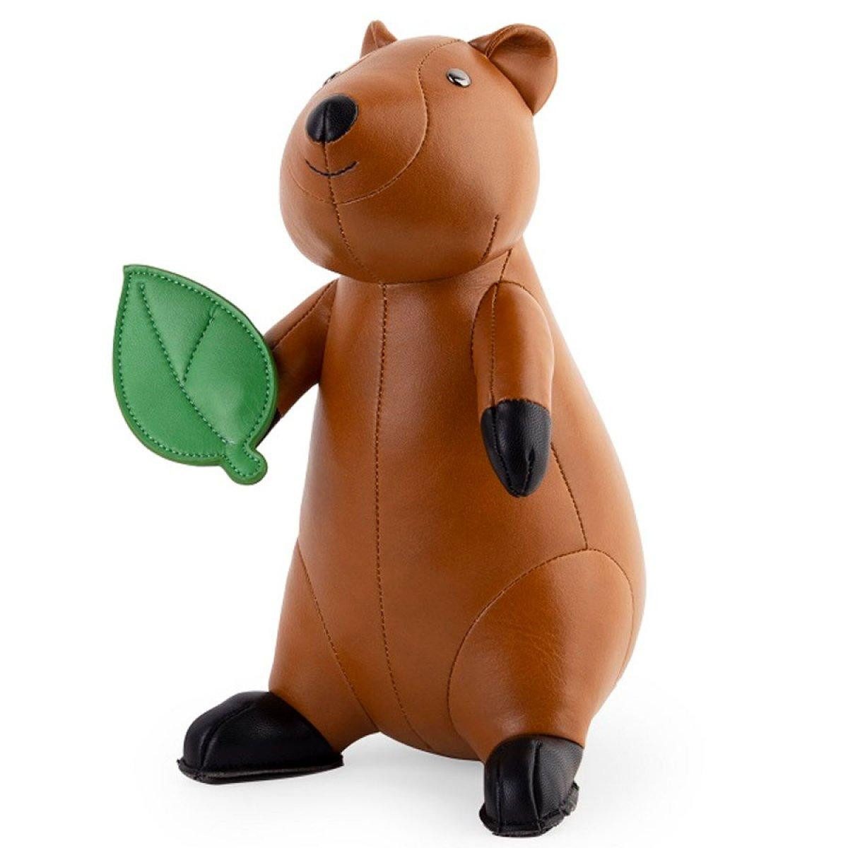 Züny Dekofigur Buchstütze Dekorationsobjekt Quokka Tan (1kg)