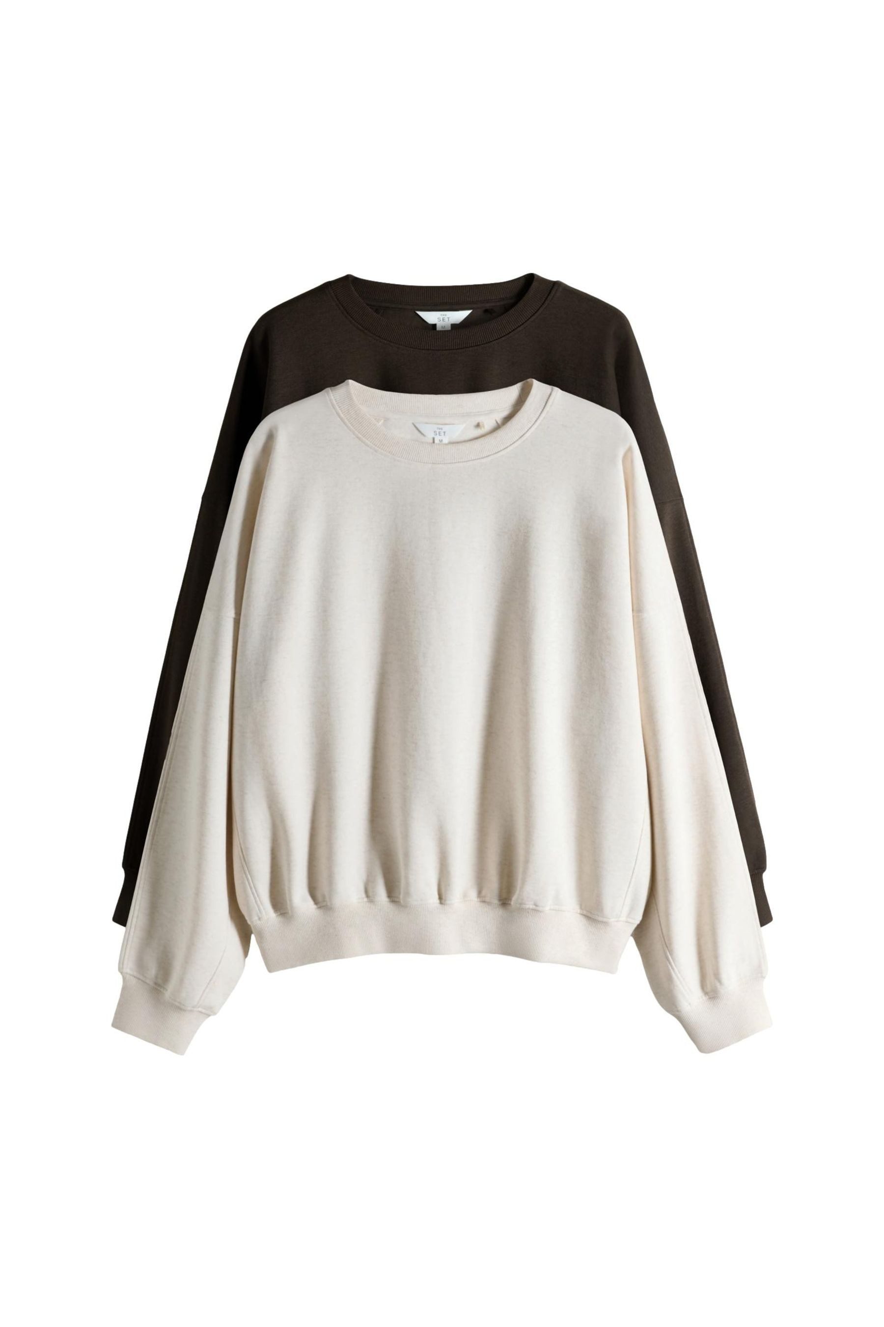The Set Sweater The Set Relaxed Fit Sweatshirts, 2er-Pack (2-tlg) günstig online kaufen