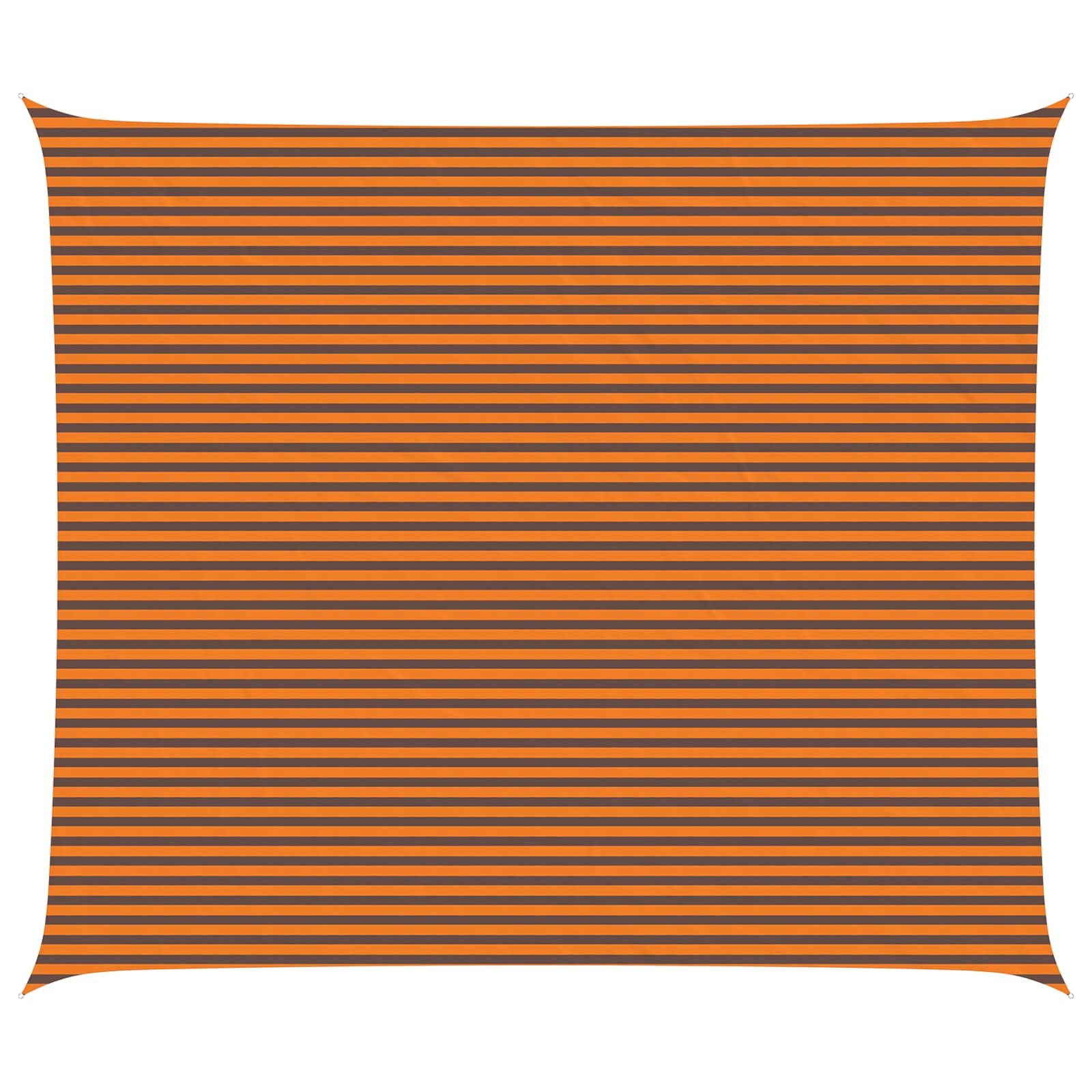 vidaXL Sonnensegel Sonnensegel Orange und Braun 7 x 6 m 100 % Polyester Oxford, (1-tlg)