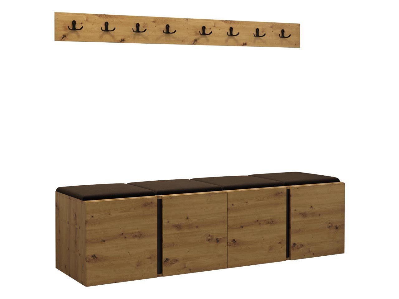 MIRJAN24 Garderoben-Set Orion VII, (Komplett-Set, 2x günstig online kaufen