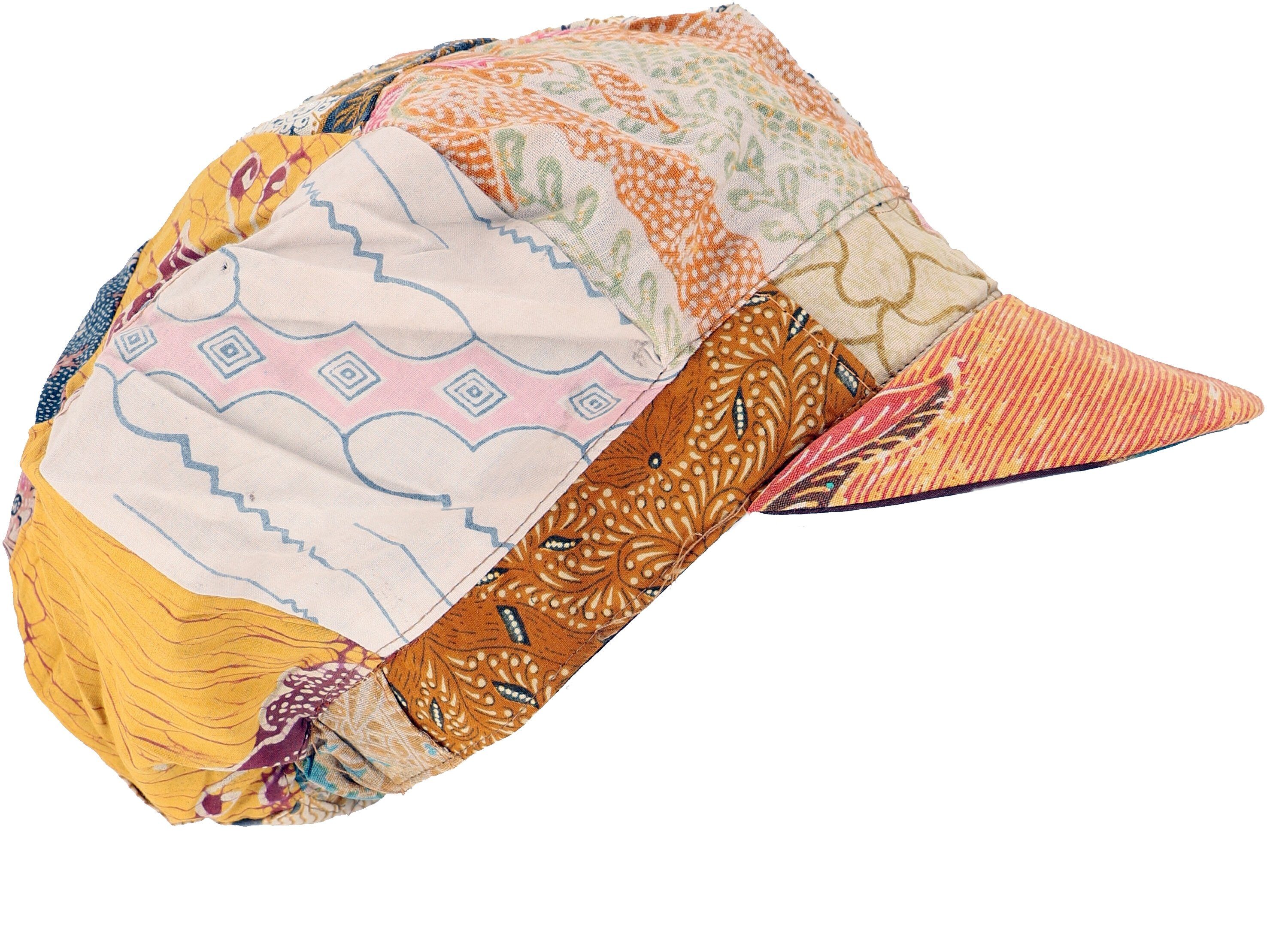 Guru-Shop Berretto A Palloncino Patchwork Boho - Lilla, 100% Cotone, Taglia Unica 60 - Cappello Unisex In Stile Floreale Fatto A Mano Indonesia - 4