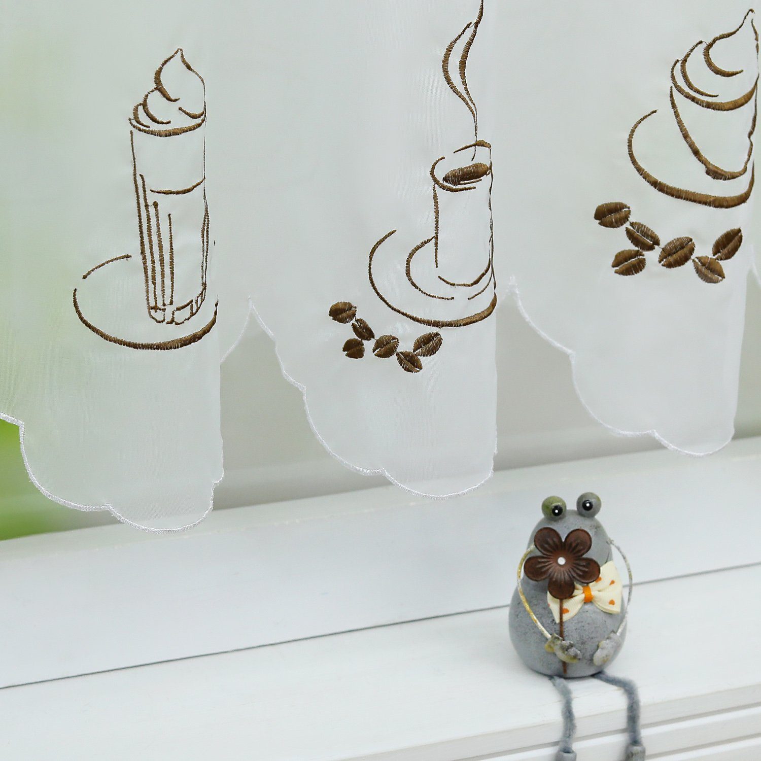 Joyswahl Scheibengardine, Stangendurchzug, transparent, Voile, transparent, günstig online kaufen