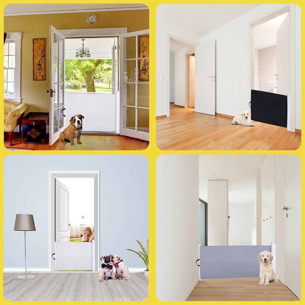 Melko Treppenschutzgitter Treppenschutzgitter Absperrgitter Türschutzgitter günstig online kaufen