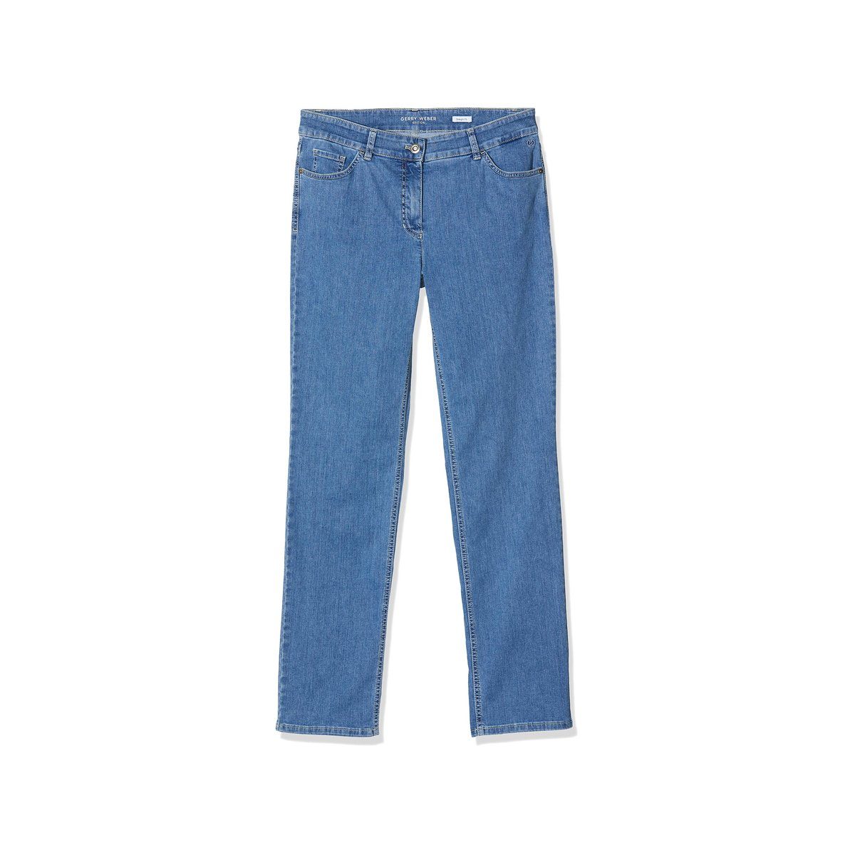 GERRY WEBER Straight-Jeans blau (1-tlg)
