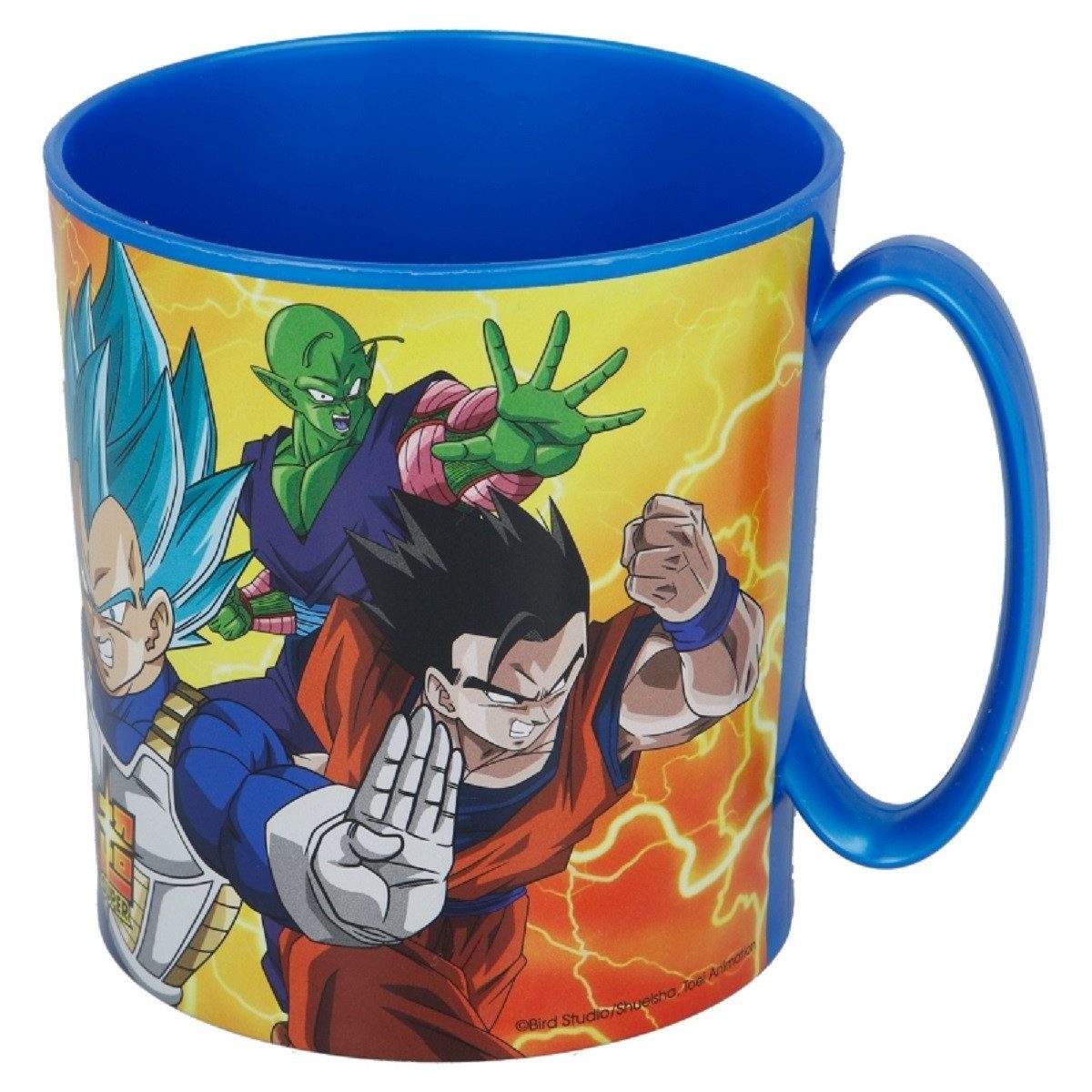 Dragon Ball Becher - Mikrowellengeeigneter Kunststoffbecher 390 ml – für Kinder, 1-tlg., ideal für Kinder, perfekt für zu Hause