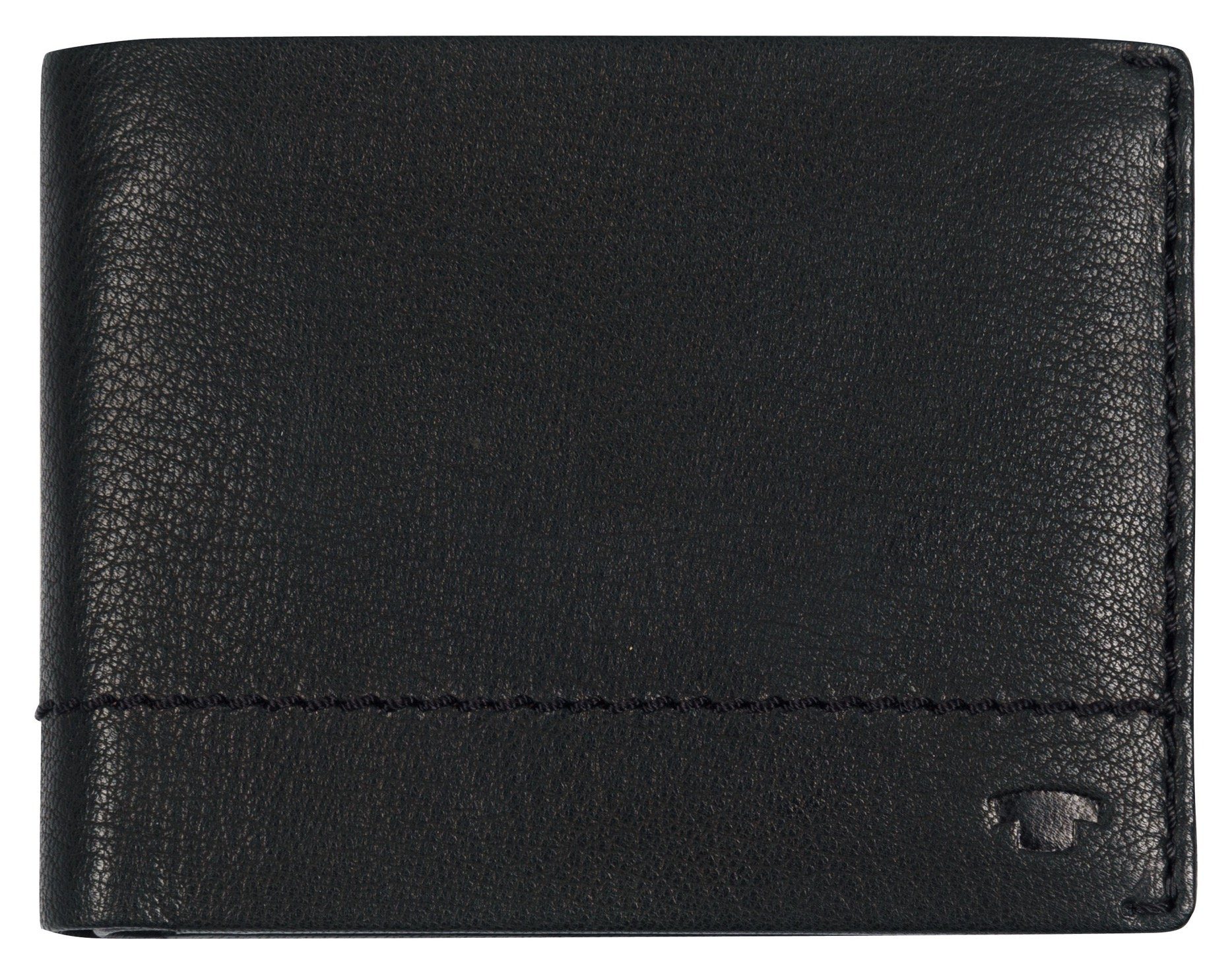 TOM TAILOR Geldbörse Leder aus hochwertigem KAI, black