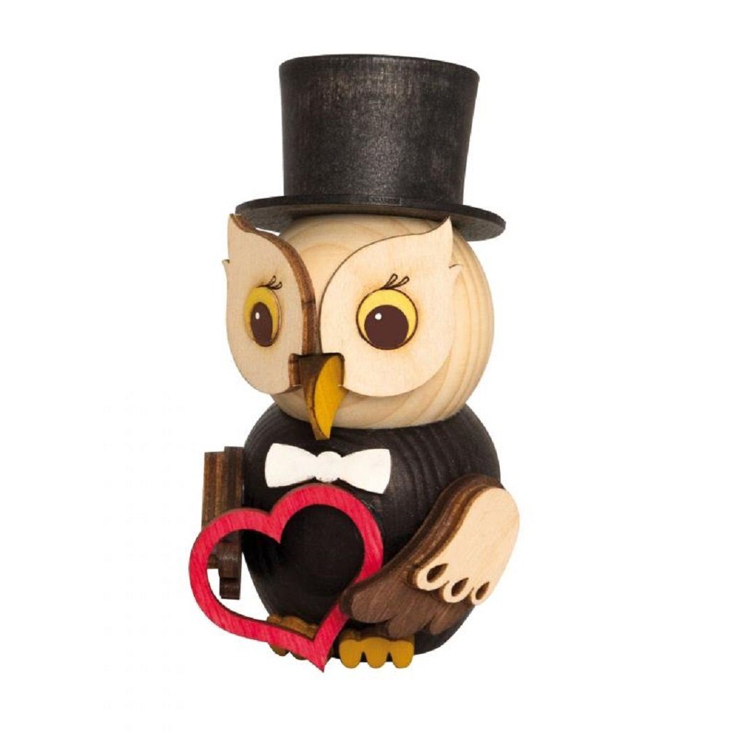 Kuhnert Sammelfigur Sammelfigur Mini Eule Bräutigam - Made in Germany