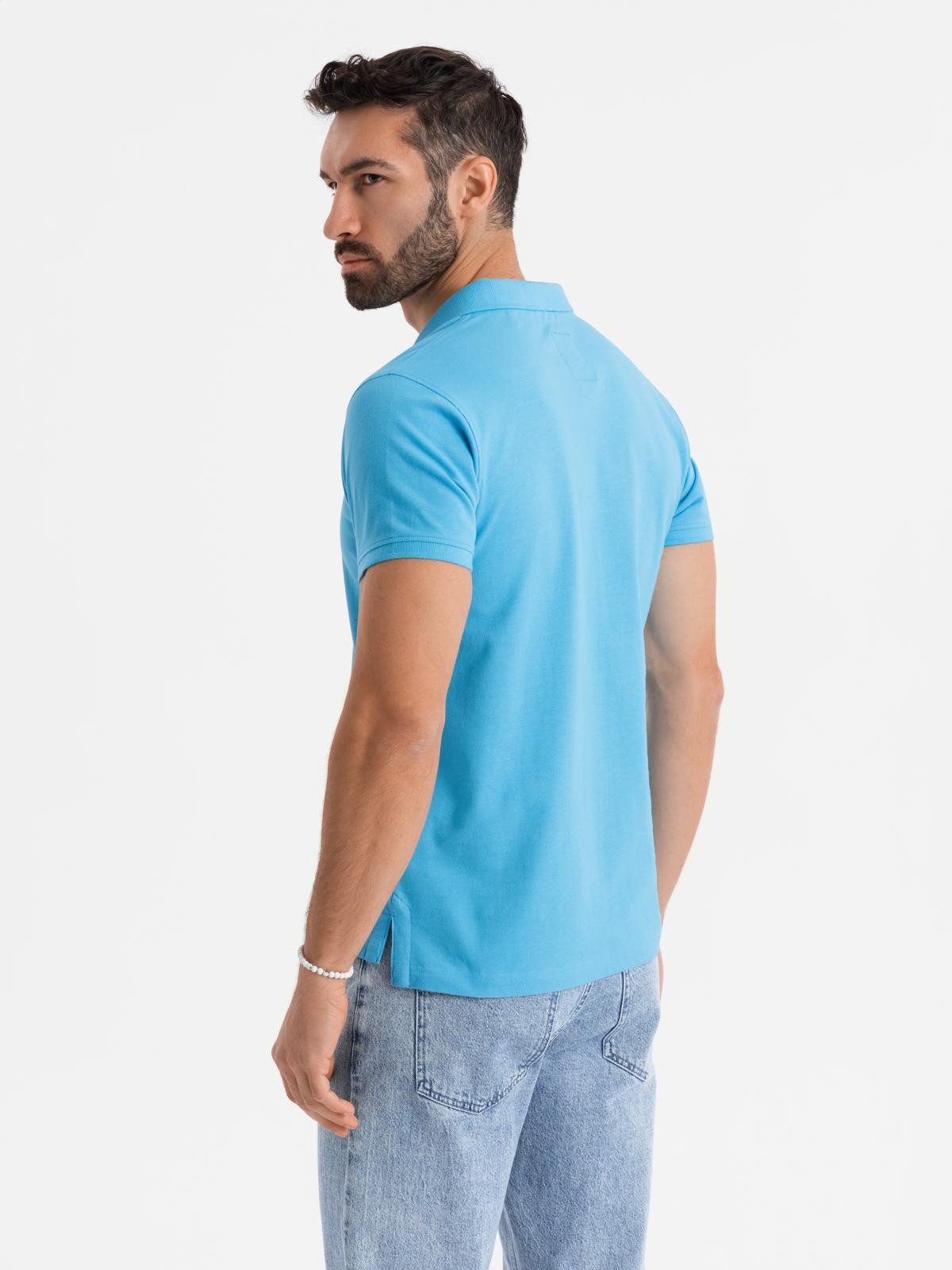 OMBRE Poloshirt Poloshirt aus Baumwoll-Piqué-Strick