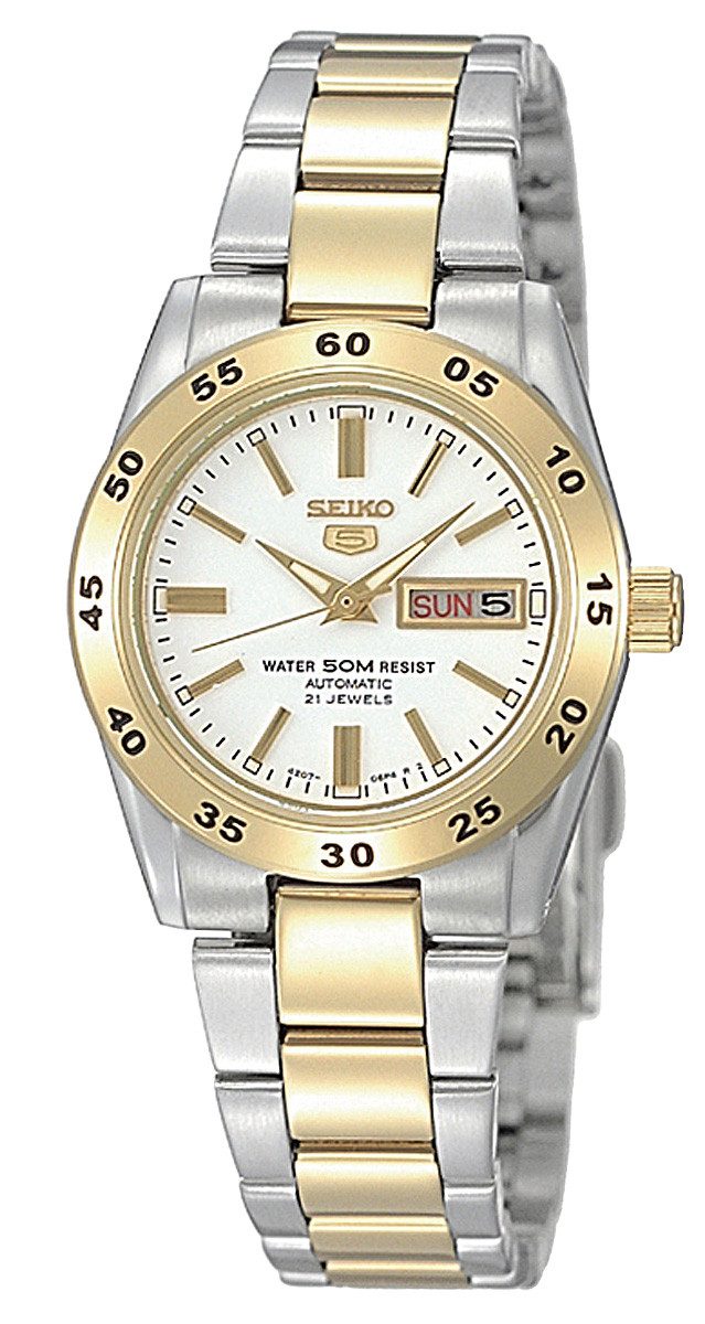 Seiko Automatikuhr Bicolor Seiko 5 Automatik günstig online kaufen