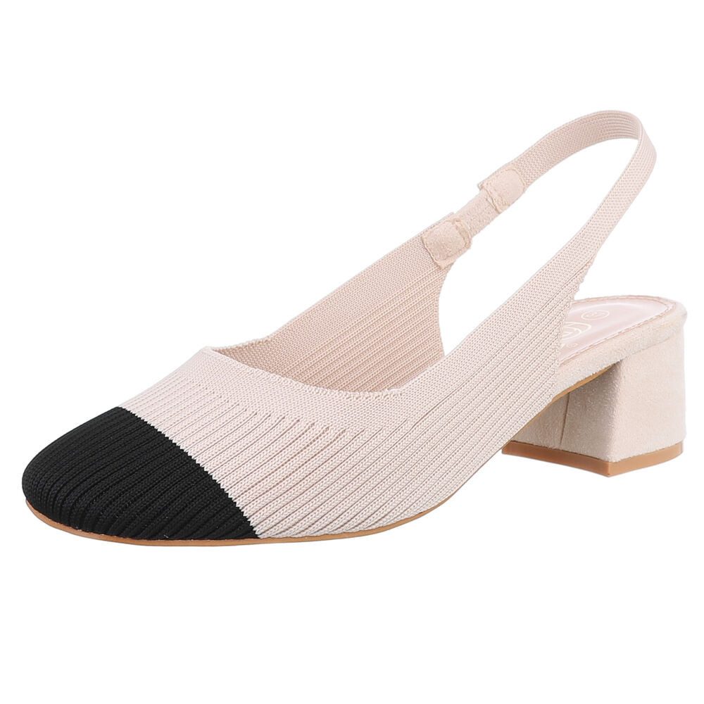 Ital-Design Bequemer Slingback-Pump für stilbewusste Frauen Schnürpumps (89 günstig online kaufen