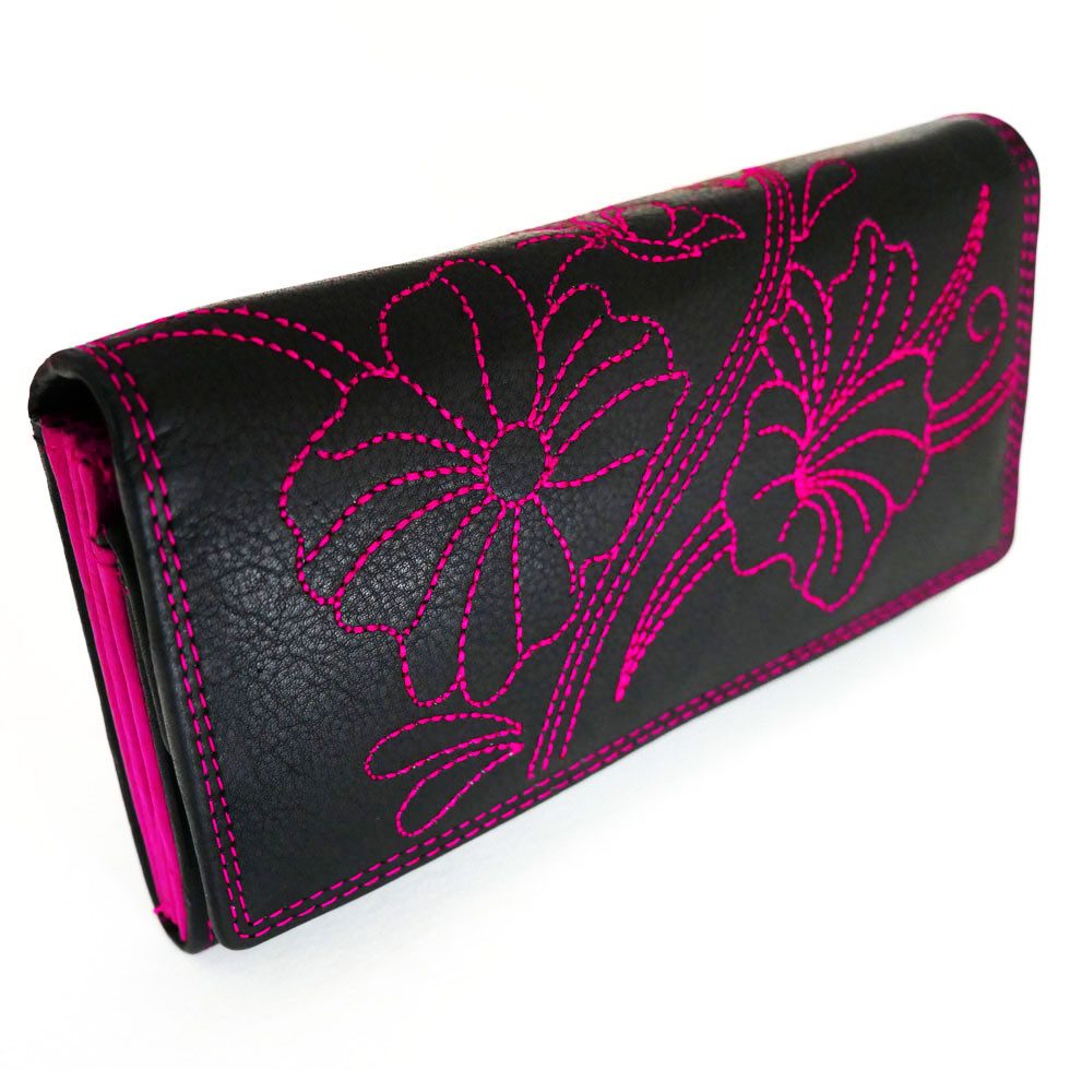 JOCKEY CLUB Geldbörse NICE FLOWERS, pink, 9 Kartenfächer mit RFID-Schutz, 3 günstig online kaufen